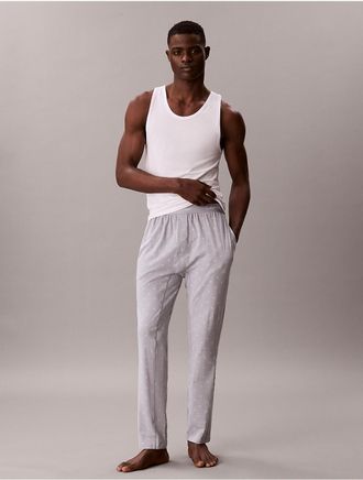 Calvin Klein Mens Icon Cotton Stretch Sleep Pants - Grey - XL
