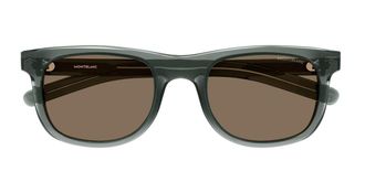 Montblanc MB0260S 004 Mens Sunglasses Grey Size 53