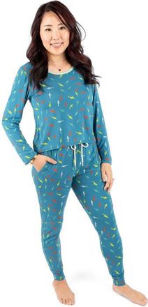 Leveret Womens Viscose Matching Family Holiday Pajamas, Reindeer & Polar Bear Prints in Fish at Nordstrom, Size X-Small