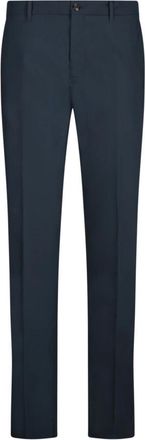 Incotex Slim-fit Blauwe Broek voor Mannen - Heren - Slim Fit Broeken - Blauw - XL - Katoen - Broeken