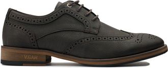 V.Gan Mens Vegan Barley 2 Brogue Shoes - Brown - Size UK 10