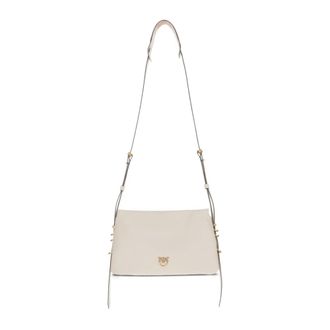 Pinko Shoulder Bags, female, Beige, Size: ONE SIZE Triplet Mini