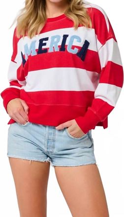 Shiraleah America Stripe Sweater In Rugby