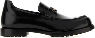 Balenciaga Black Leather Loafers