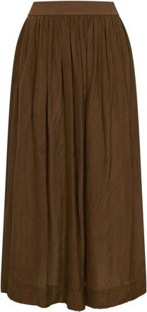 Uma Wang Gillian Skirt - Dames - Midirokken - Bruin - M - Rokken