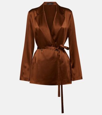 Joseph Blazer wrap Joubert de sat&eacute;n