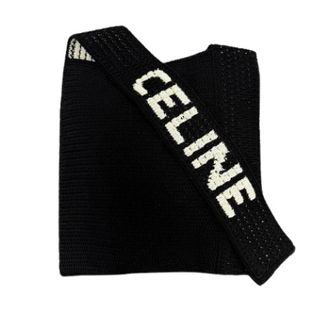 Celine Pre-owned Crocheted Cotton Crossbody Bag - Dames - Pre-owned - Zwart - Maat: ONE Size Katoen