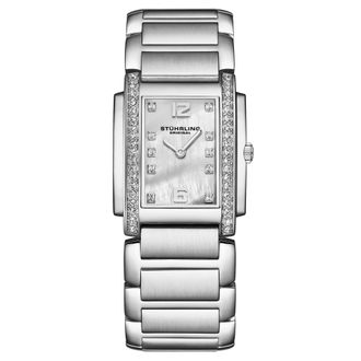 St&uuml;hrling Serafine 4089 Womens Quartz 36mm - White & Silver Stainless Steel - One Size