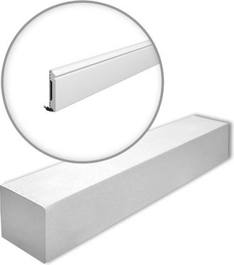 NMC Z&oacute;calo Nmc Fl1 Wallstyl Noel Marquet Perfil De Estuco Moldura Flexible Moldura Decorativa Dise&ntilde;o Atemporal Cl&aacute;sico Blanco 2 M
