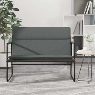 vidaXL Banco De Tela Gris Oscuro 100x64x80 Cm Vidaxl