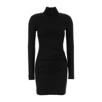 Dolce & Gabbana Party Dresses, female, Black, Size: L Punto Milano Mini Dress