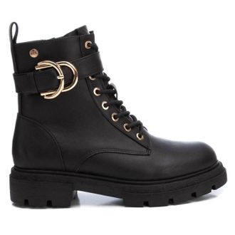 Xti Womens Combat Booties In Black