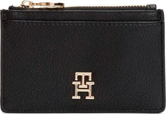Tommy Hilfiger Portacarte con placca logo - Nero