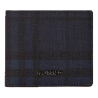 Burberry City Check Bifold Wallet Navy 8128116