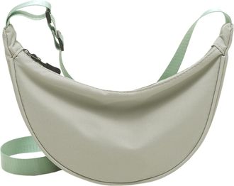 Generic Ladies Solid Colour Nylon Crossbody Bag Dumpling Bag Lightweight Small Satchel Underarm Bag Single Shoulder Canvas Bag Messenger Bag Elephant (Green, 