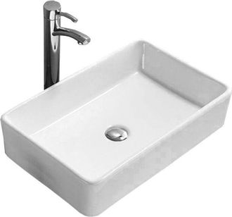 Desconocido Desconocido - Lavabo Cer&aacute;mico Sobre Encimera, 61x41x11,5 Cm, Blanco