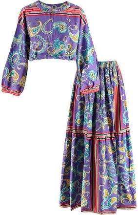 Philosophy di Lorenzo Serafini Philosophy Di Lorenzo Serafini Purple Two Piece Set Size XXS