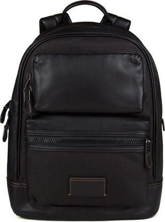 Coach Mens Backpack Charcoal-Black Leather
