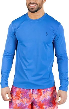 Tailorbyrd SPF 30+ Long Sleeve Rashguard in Island Blue at Nordstrom Rack, Size Xx-Large
