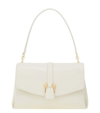 Ferragamo White Logo Small Shoulder Bag
