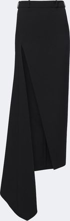 Givenchy Gonna midi in lana asimmetrica
