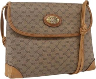Gucci Pre-owned Cross Body Bags, female, Beige, Size: ONE SIZE Pre-owned Plastic Crossbody Bag