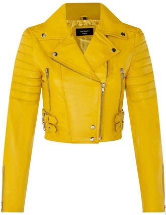 TruClothing Real Leather Short Cropped Length Brando Style Biker Jacket
