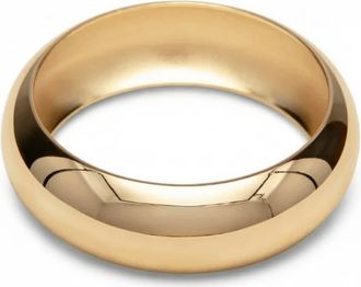 Pompeii3 Heavy Weight Thick 1 18k Yellow Gold Plated Bangle