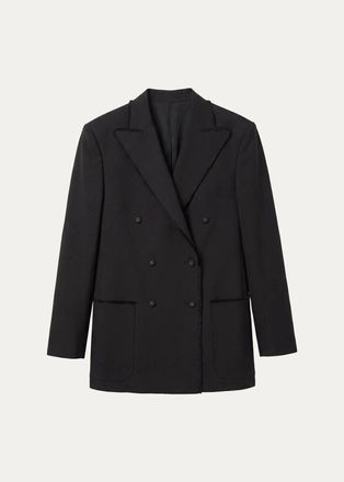 Officine G&eacute;n&eacute;rale Double-Breasted Virgin Wool Jacket