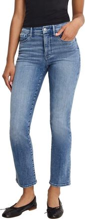 Good American Good Legs High Waist Straight Leg Jeans in Indigo1154 at Nordstrom, Size 20W