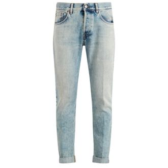 Dondup Slim-fit Jeans, male, Blue, Size: W33 Icon IN Denim Stretch Blusign