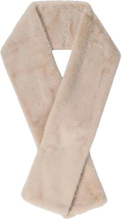 Co'Couture Penza CC Bont Sjaal - Dames - Wintersjaals - Beige - ONE Size - Polyester - Accessoires