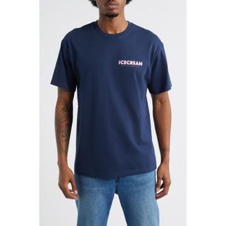 Icecream Menu Graphic T-Shirt in Black Iris at Nordstrom, Size Xx-Large