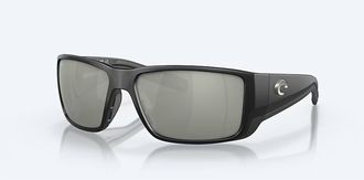 Costa Mens Blackfin Pro Sunglasses In Matte Black Gray Silver Mirror 580G