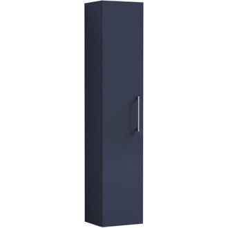 Nuie Nuie Arno Wall Hung 1-Door Tall Unit 300mm Wide - Midnight Blue