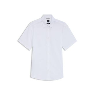 BOSS Slim-fit shirt in stretch linen