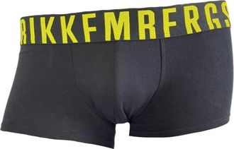 Dirk Bikkembergs Zwarte polyester boxershorts met merkband - Heren - Onderbroek - Zwart - 2XL - Polyester - Ondergoed