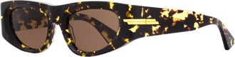 Bottega Veneta BV1144S Cat-Eye Acetate Sunglasses - Brown