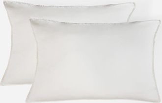 Febronie Funda de almohada (x2) algod&oacute;n beige grisaceo 50x70