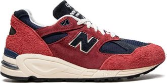 New Balance Teddy Santis x 990v 2 Made in USA Chrysanthemum Sneakers - Heren - Sneakers - Rood - 43 EU - Su&egrave;de - Schoenen