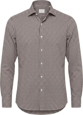 Xacus Camicia - Heren - Casual Overhemden - Bruin - S - Katoen - Overhemden