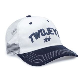 TwoJeys Icon Trucker - Heren - Accessoires - Wit - Maat: ONE Size Katoen