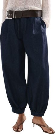 Mango Souffle Balloon Jeans in Open Blue at Nordstrom, Size 8