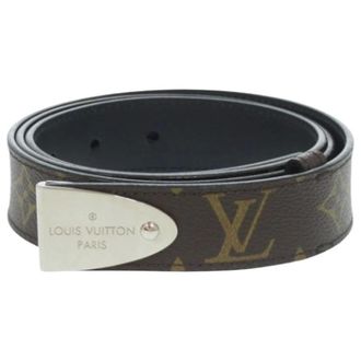 Louis Vuitton Pre-owned Belts, unisex, Brown, Size: ONE SIZE Pre-owned Canvas Belt