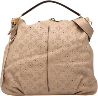 Louis Vuitton Pre-owned Selene MM Schoudertas - Dames - Vintage Schoudertas - Beige - ONE Size - Leer - Vintage
