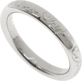 Van Cleef & Arpels Platinum 950 Band Ring (Pre-Owned)
