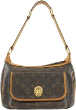 Louis Vuitton Pre-owned Shoulder Bags, female, Brown, Size: ONE SIZE Pre-owned Vintage Canvas Shoulder Bag
