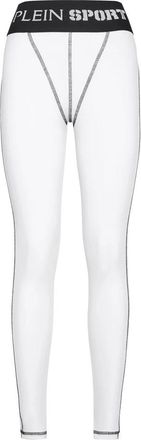 Plein Sport Jogging Leggings - Dames - Trainingsleggings - Wit - XL - Polyester - Fitness