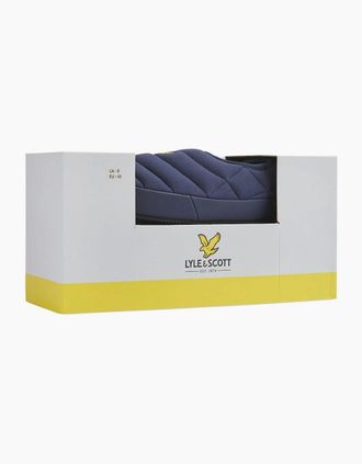 Lyle & Scott Lyle And Scott Mens Padded Textured Moccasin Slippers - Peacot - Size: 12