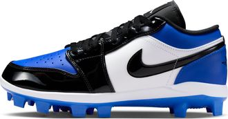 Nike Jordan Mens Jordan 1 Retro MCS Low Baseball Cleats in Blue | CJ8524-400